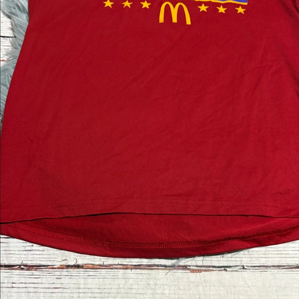 Adidas McDonald's All American Red Short Sleeve Tee Shirt sz M